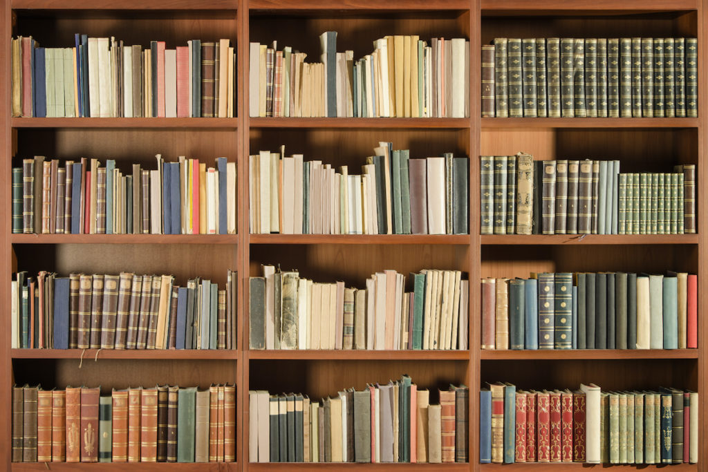 books on a shelf